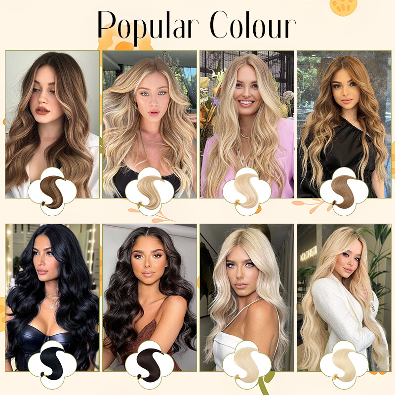 150G Thick Keratin Pre Bonded U Tip Human Hair Extensions Real THICK Fusion 300S