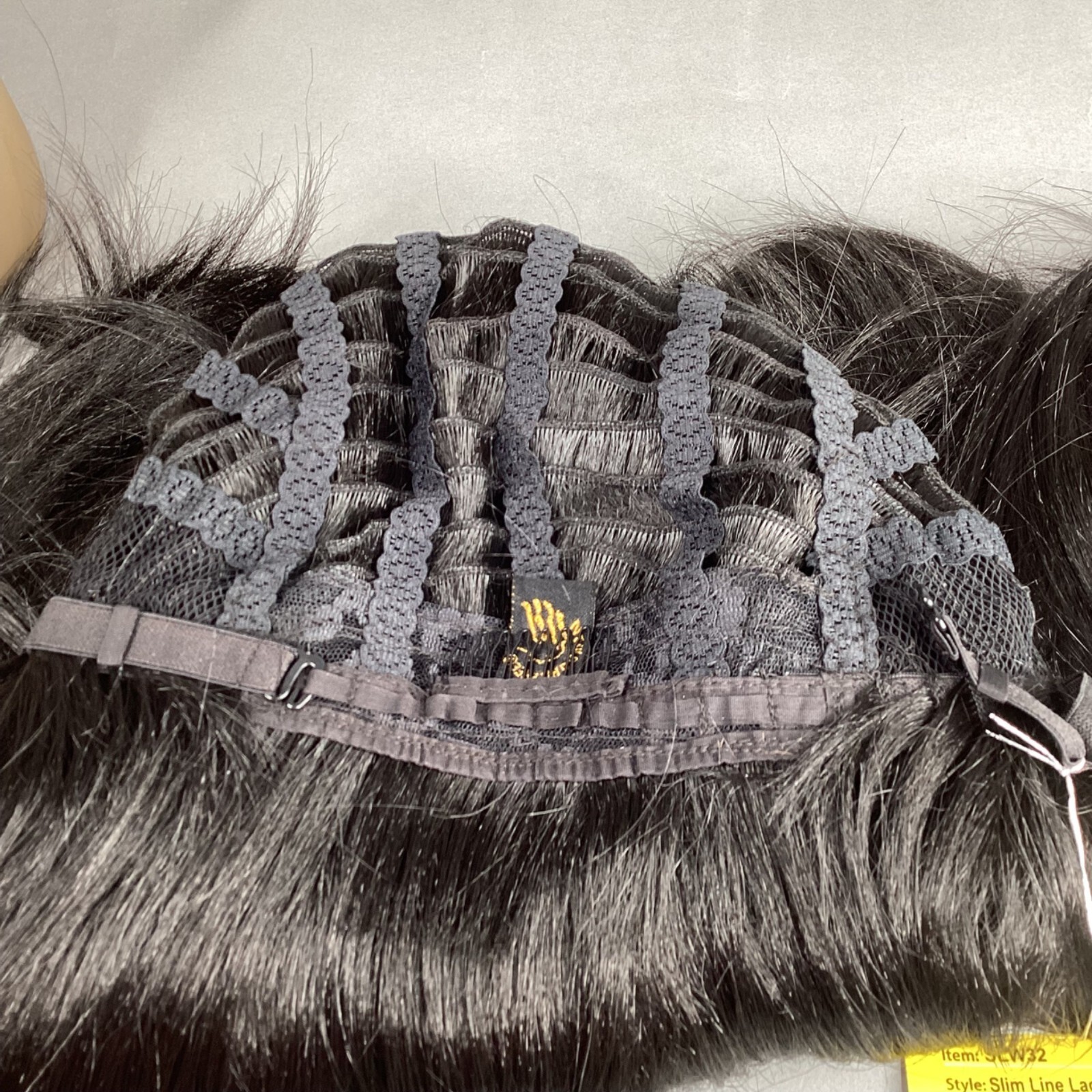 Slim Line SLW32 Wig #1B Off Black Lace Part Heat Safe Synthetic Classic Cap