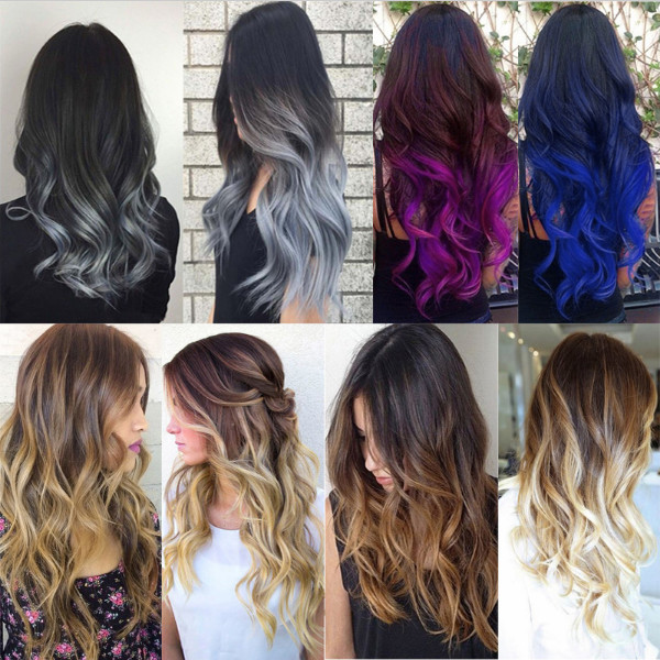 Thick Long 8PCS Clip In Real as Remy Human Hair Extension Full Head highlight US
