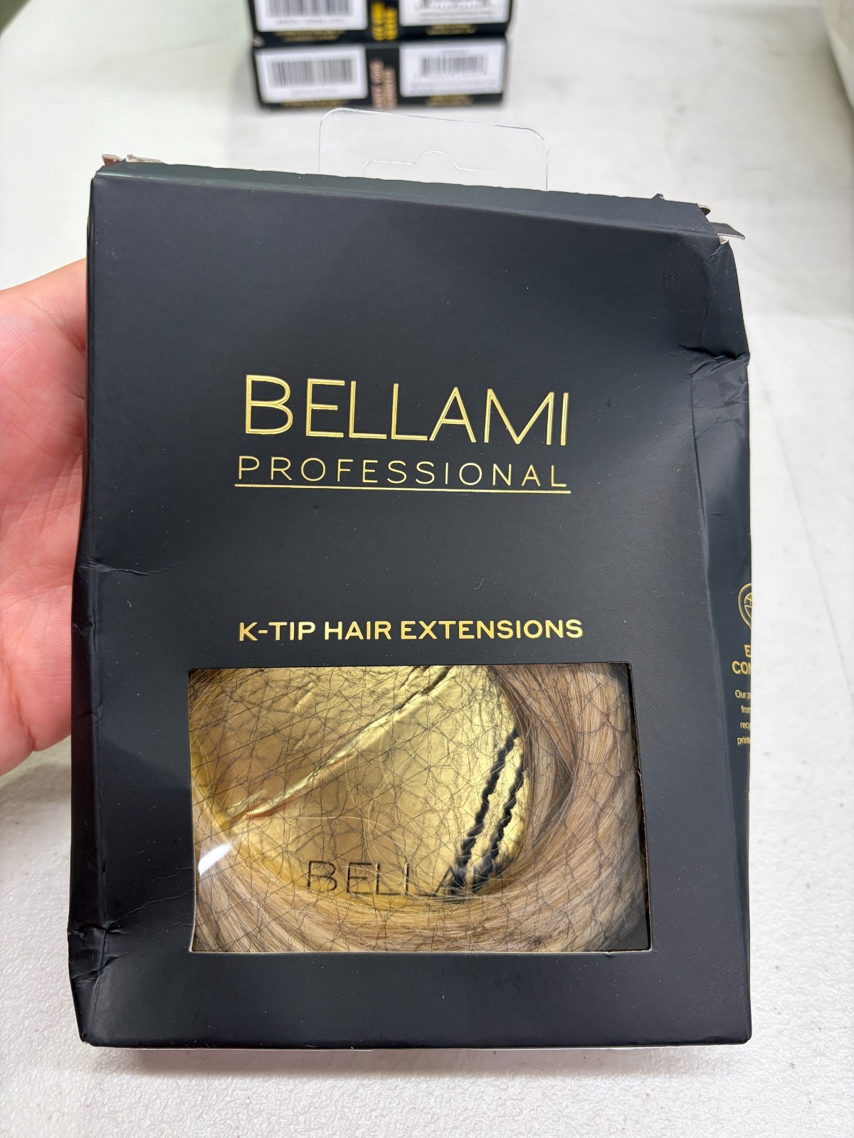 BELLAMI Vanilla Latte Hybrid Blend Hair Extensions Pro Keratin Tip 16″