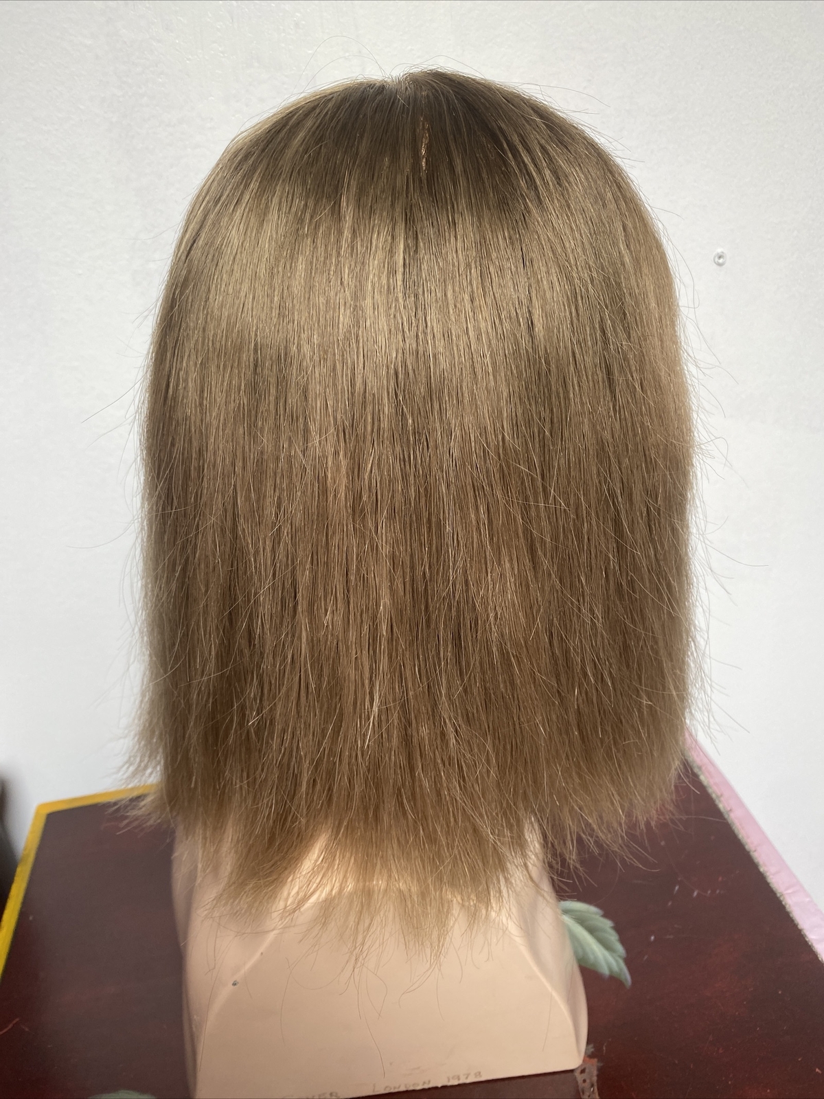 The Hair Mama Dark Blonde Human Hair Lace Front Hand Tied Wig Size Small
