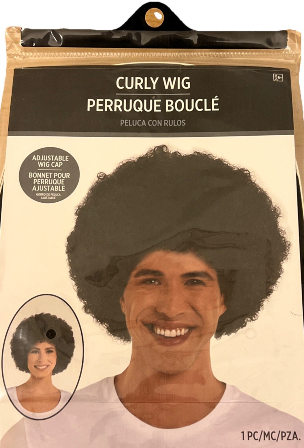 Women’s Black Curly Afro Bob Wig Adjustable Cap Hair Care Girls Beauty Curls New