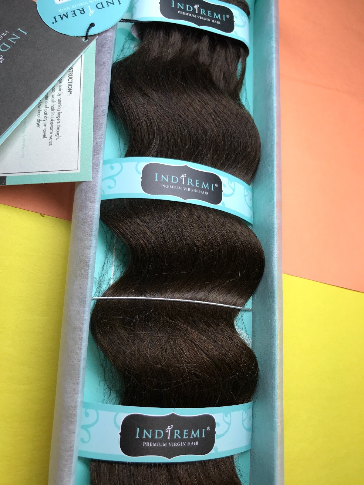 IndiRemi® Virgin Remi Hair Weave_OCEAN_WAVE_WEAVING_14”_#4