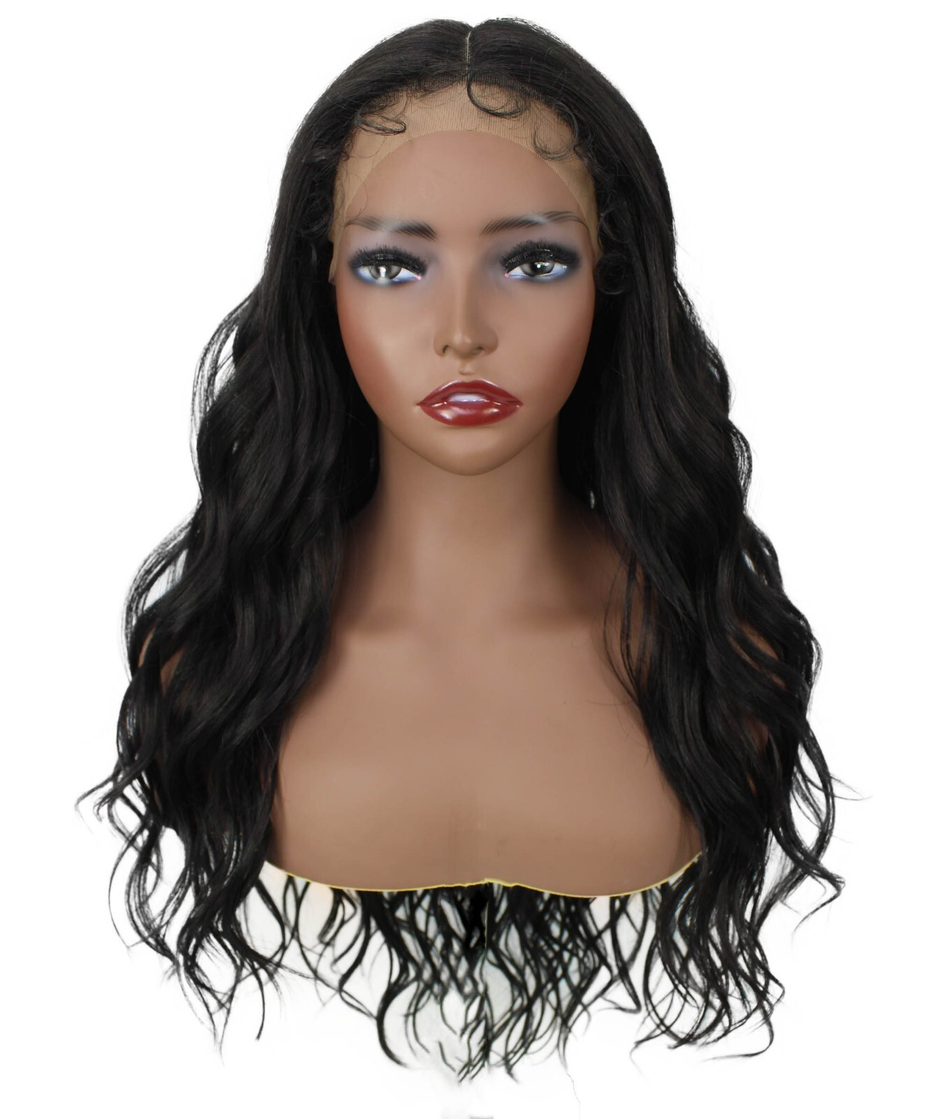 LUXLUXE Liana 27.5 inch Beachy Curls 3.75″ Mid Parting HD Lace Front Wig BL-0167