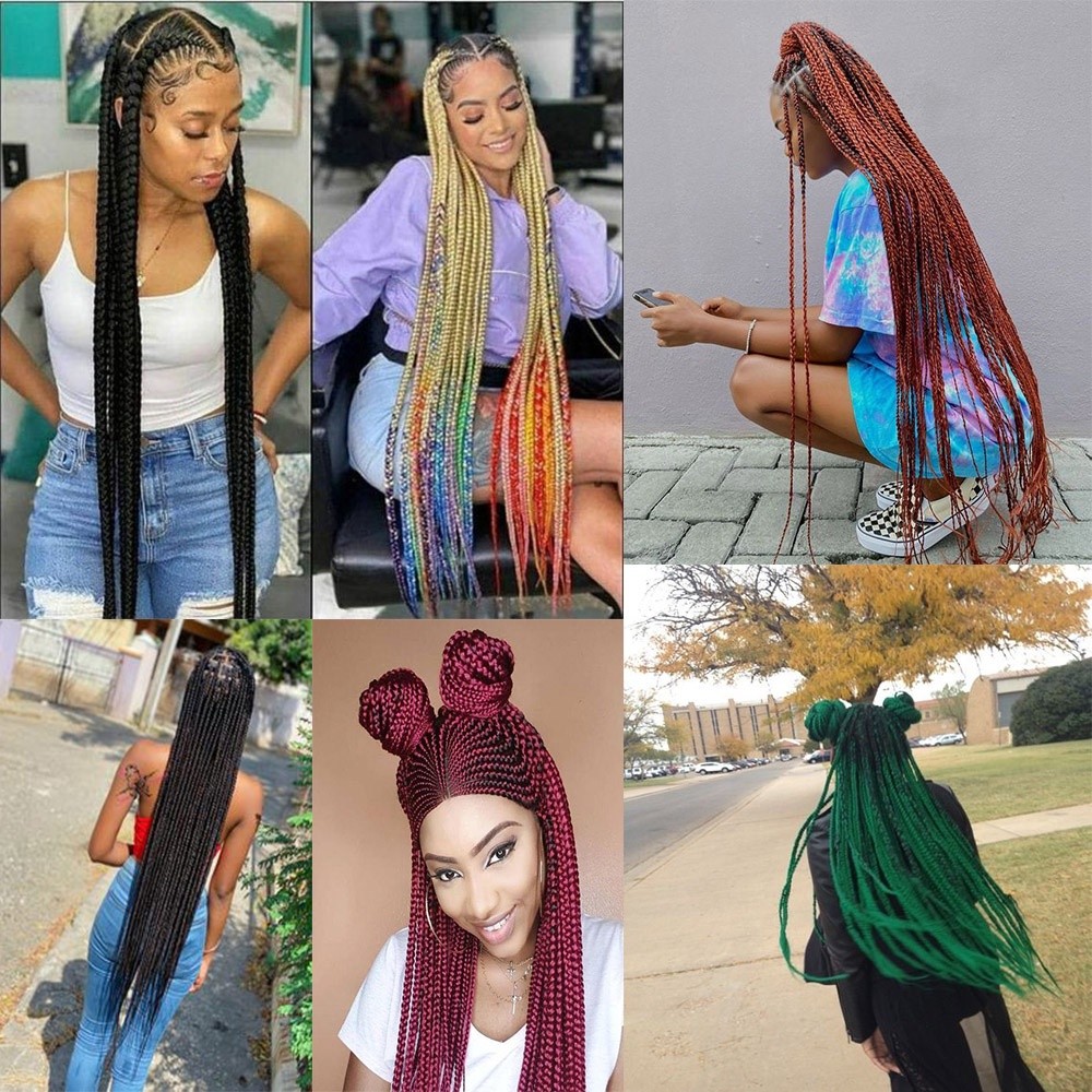 1Pack 41 Inch 165g Synthetic Braiding Crochet Hair Extension For Box Braids Hair