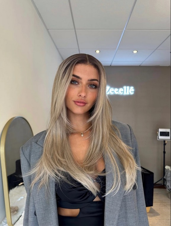 Ombre Blonde Straight 13×4 Lace Front 100% Human Hair Wig 24”