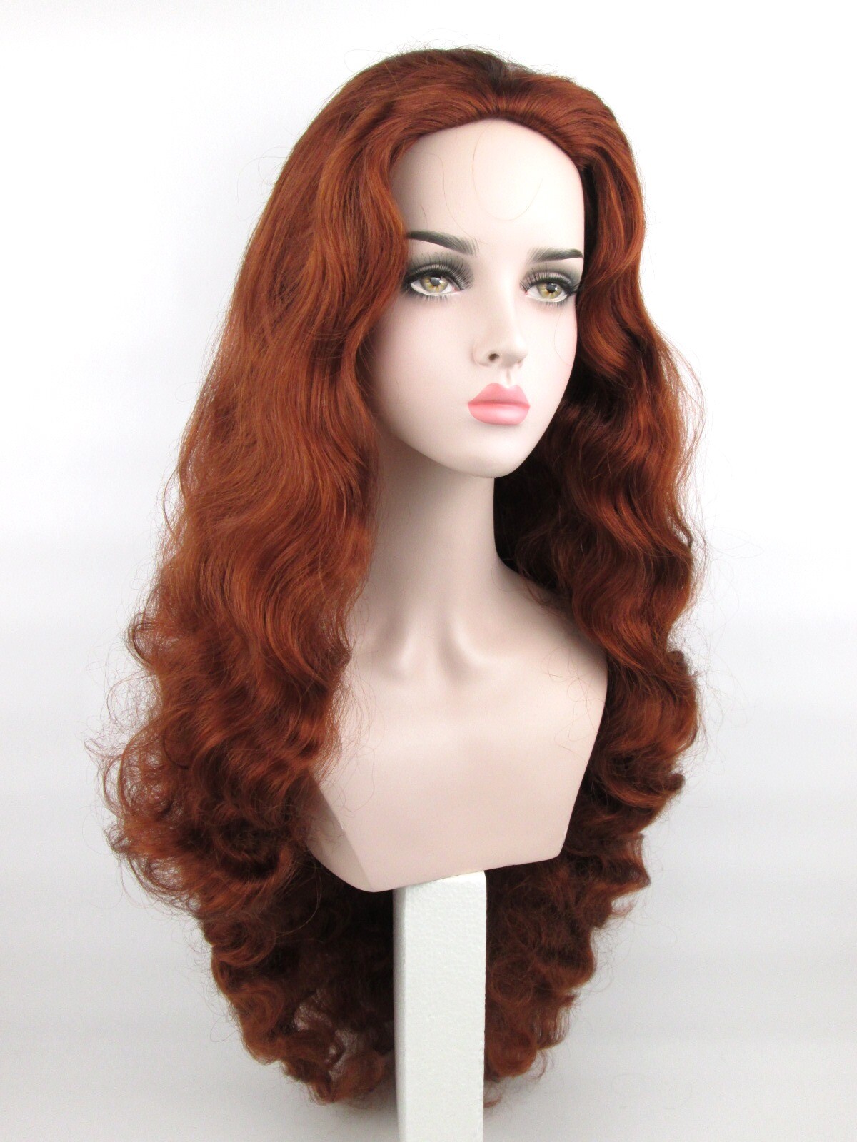 WOMENS 32″ LONG WAVY CURLY WIG NO BANGS STEPHANIE RENAISSANCE MEDIEVAL MOANA