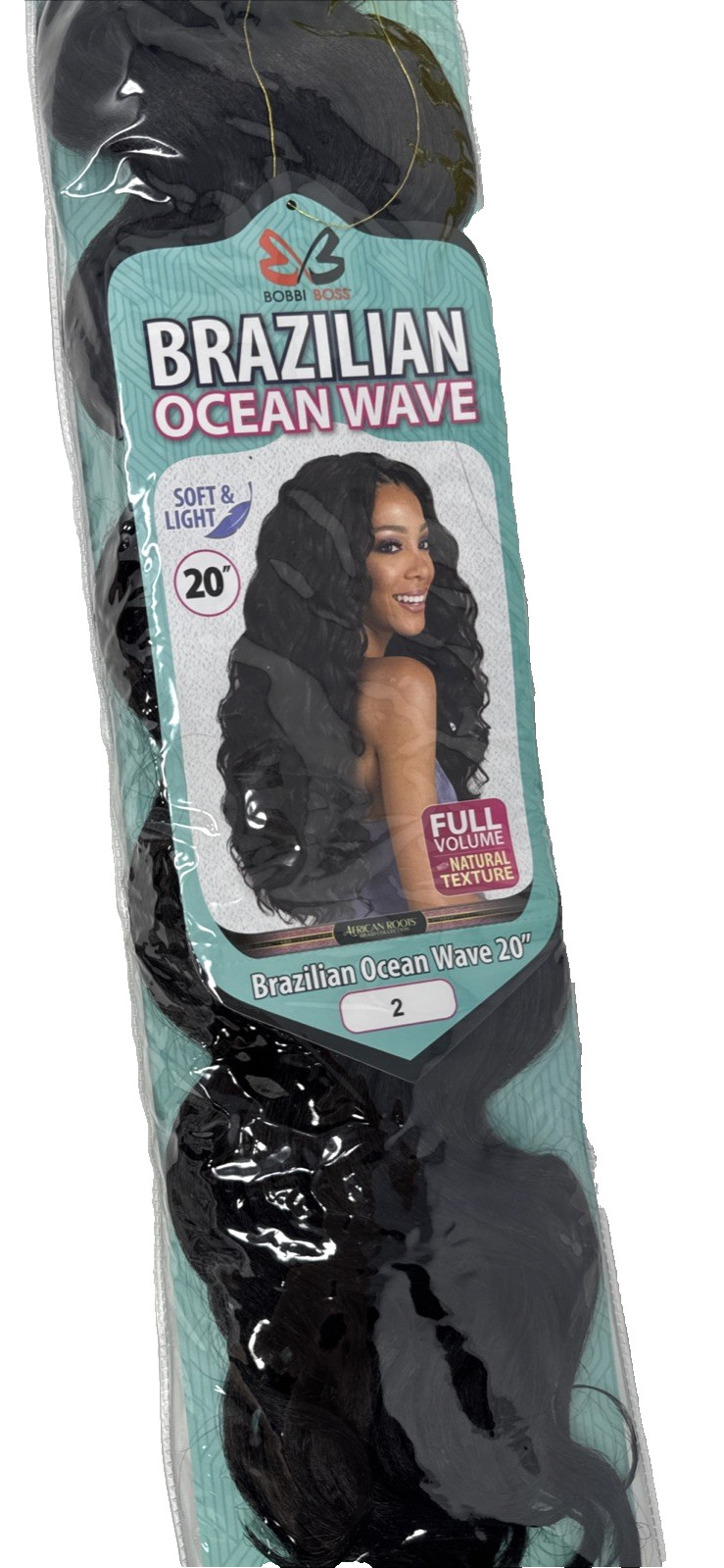 Bobbi Boss Hair, Brazilian Ocean Wave, Soft And Light, 20”, Color 2