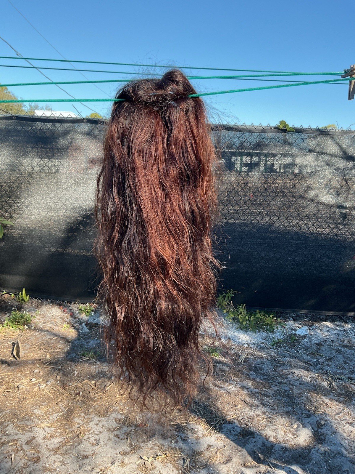 100% Human Hair Glueless Lacetop 26” Wavy Dark Brown/Auburn Highlights NWOT