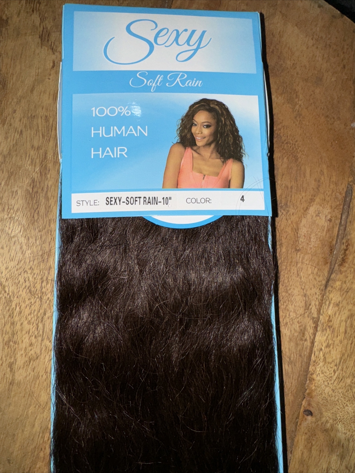 Sexy Soft Rain 100% Human Hair 10” WEFT COLOR 4