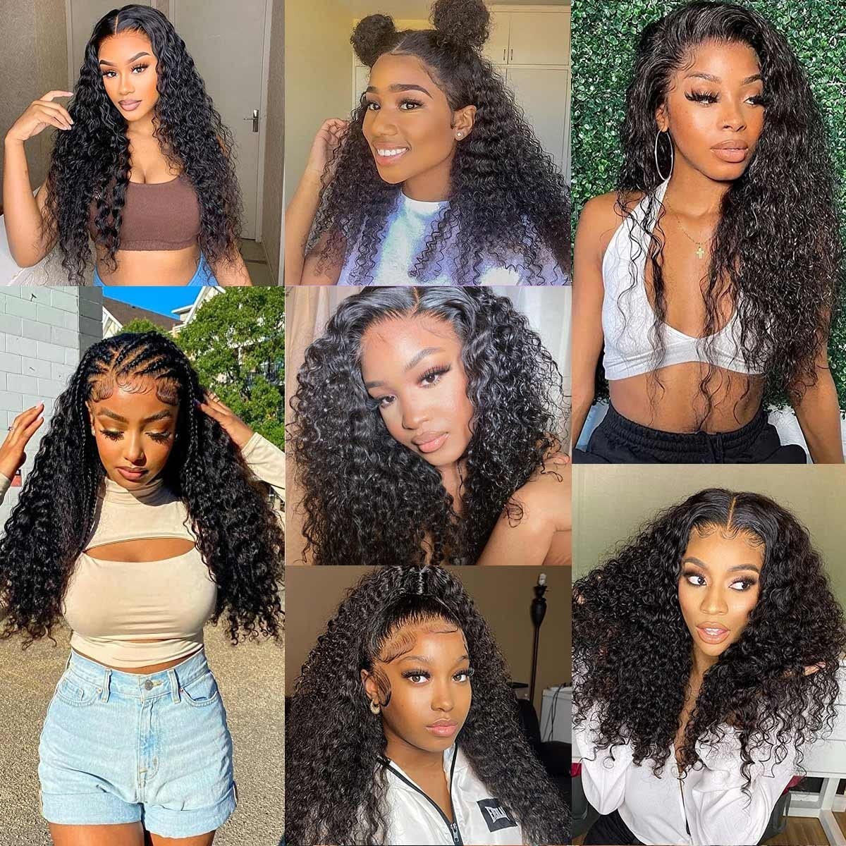 Natural Color 22 Inch Human Hair Wet and Wavy Wig – 180 Density, Stylish & Soft