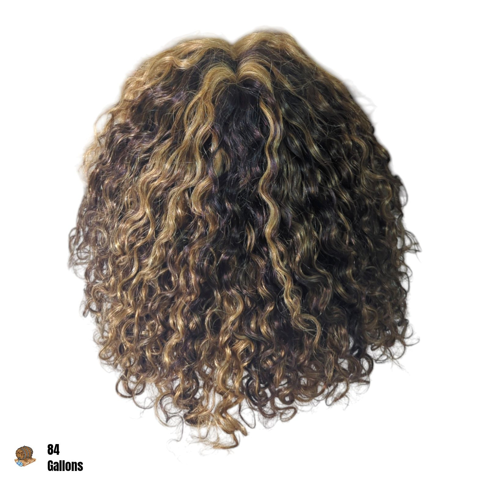 STYLE ICON Pl4/27 12 inch Human Hair Wig Short Curly Deep Wave with T-Part