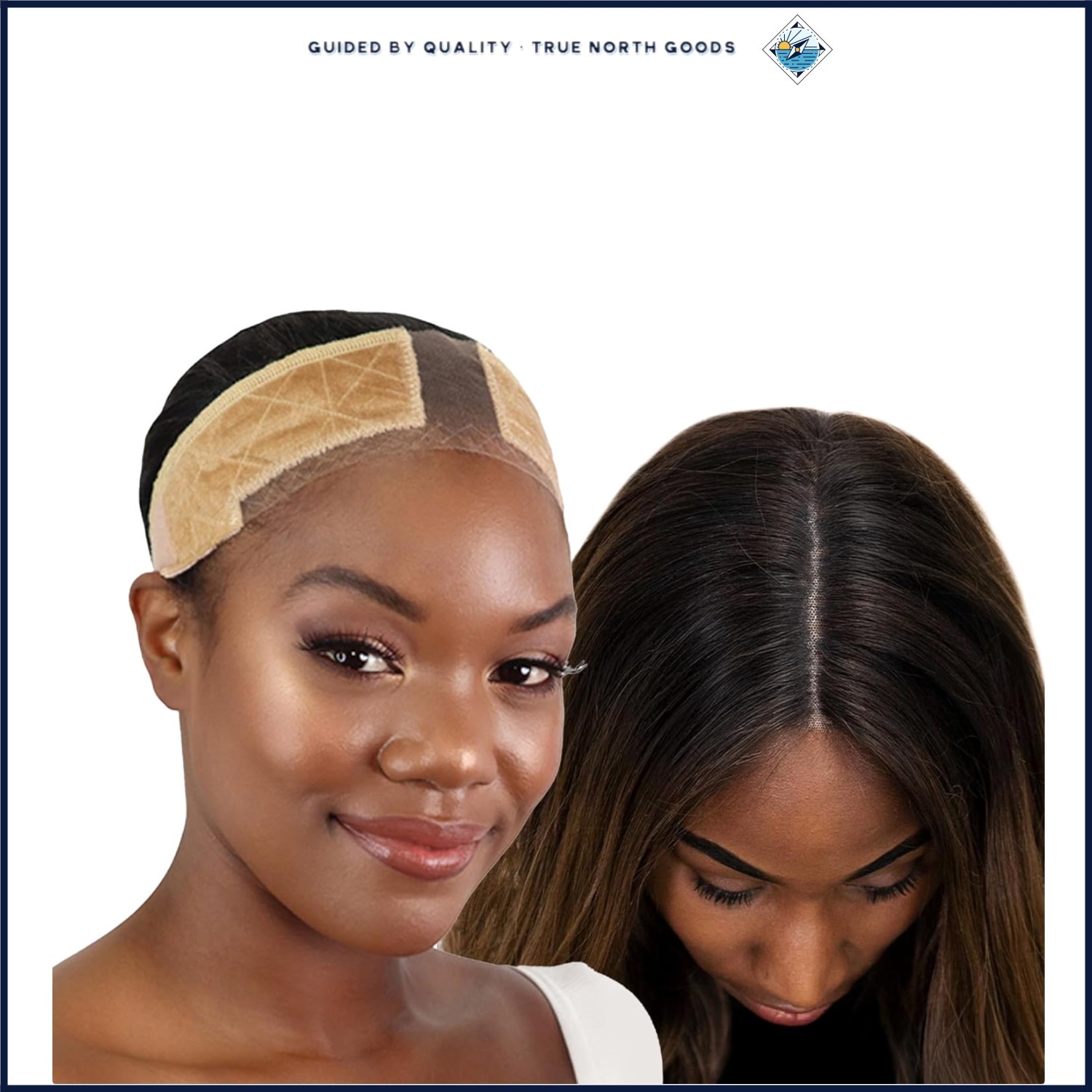 Lace Wig Grip Band for Women, Adjustable Velvet Headband, 2 Pack