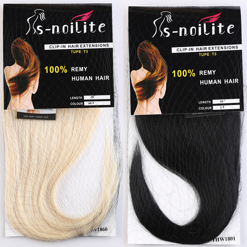 Clip In Extensions Clip On 100% Real Human Hair Extensions Full Head Balayage US