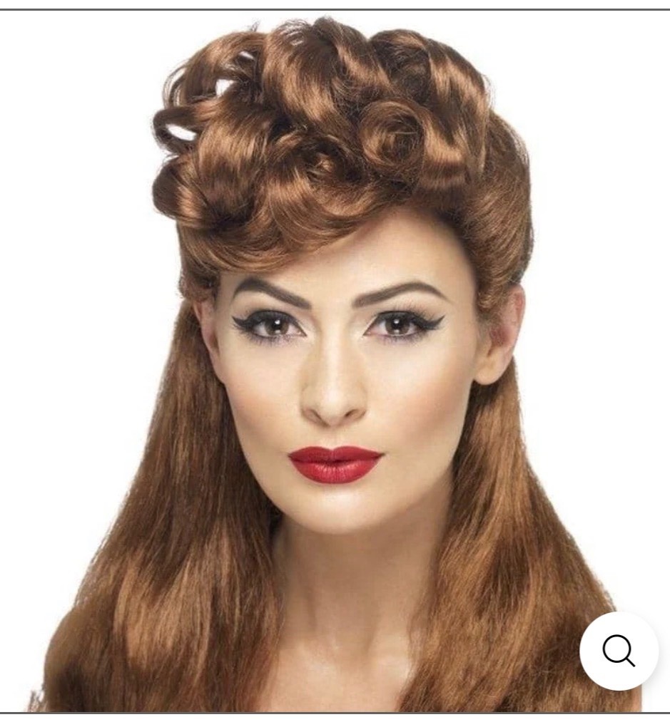 C 40s vintage wig auburn new in box smiffys