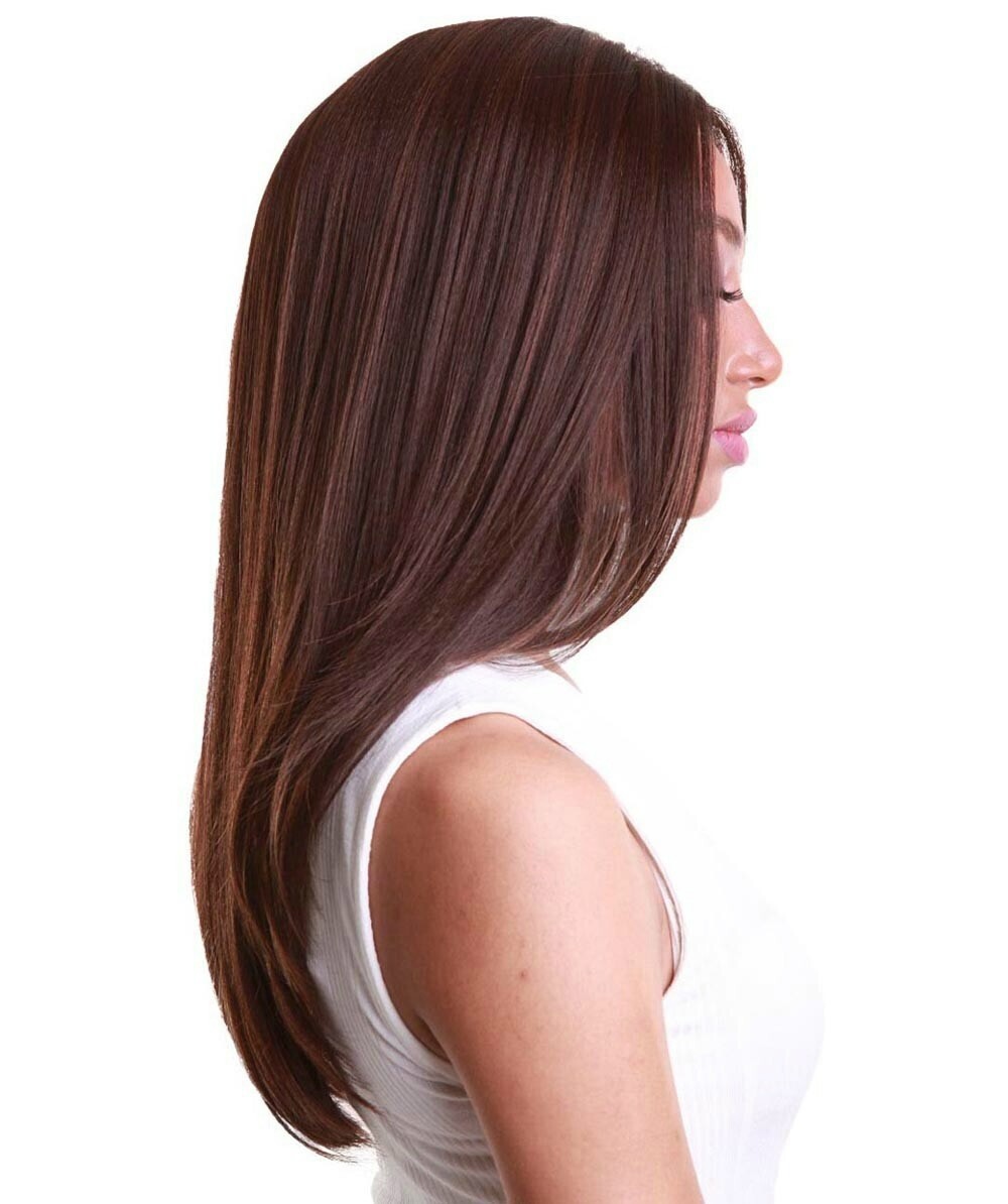LUXLUXE 22″ Straight Lace Front Wig 13×6 HD Lace Heat Resistant Synthetic Wig