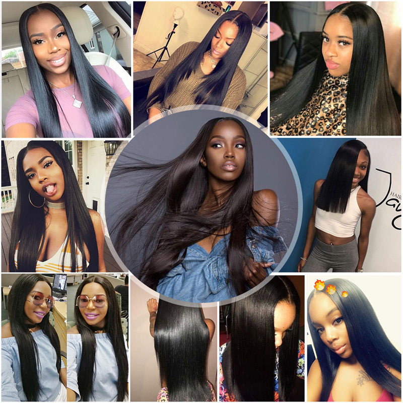 My Lady 100% Unprocessed 400g 4Bundles Virgin Human Hair Weave Extension Weft US