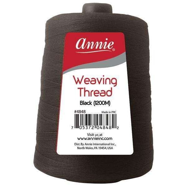 Annie Weaving Thread 1200 Meters Black#4848(ea)