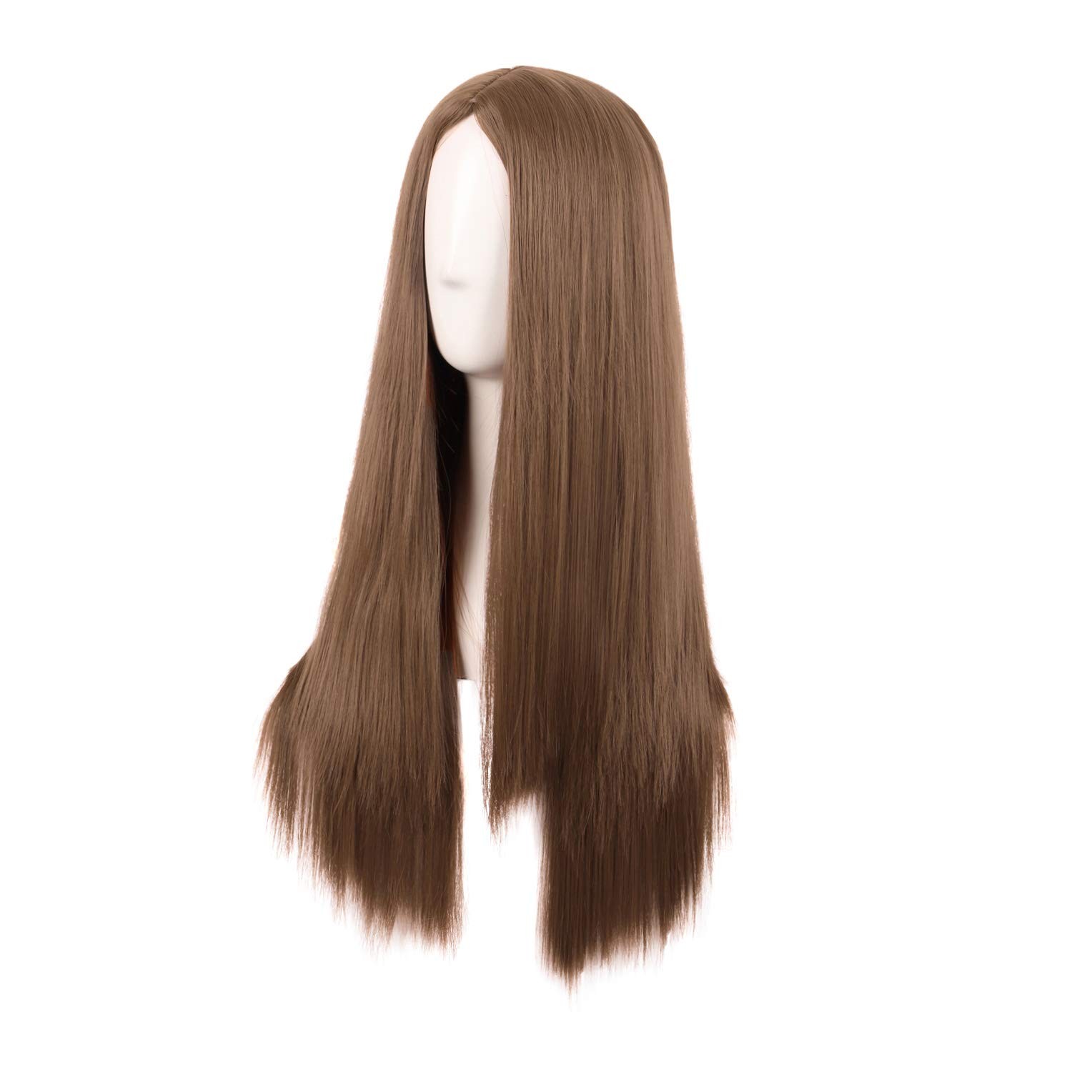 28 Inch/70cm Women Special Long Straight Synthetic Wig Light Brown