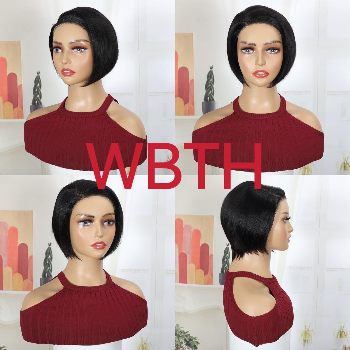 Short Pixie Wig Human Hair 5×5 HD Lace Glueless Pre Plucked Black Women