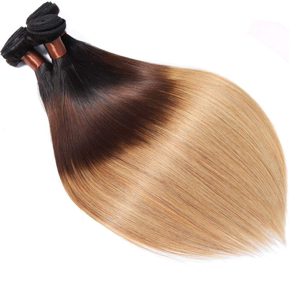 Cranberry Brazilian Ombre Virgin Human Hair Bundle – Straight Ombre Hair, 22inch