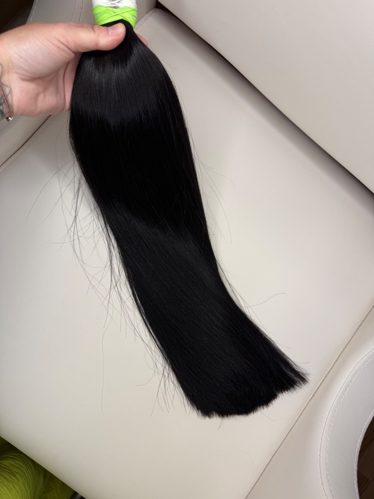 Slavic hair |Human hair| Natural hair for extension/ 100gr color # 1.0| 28inc