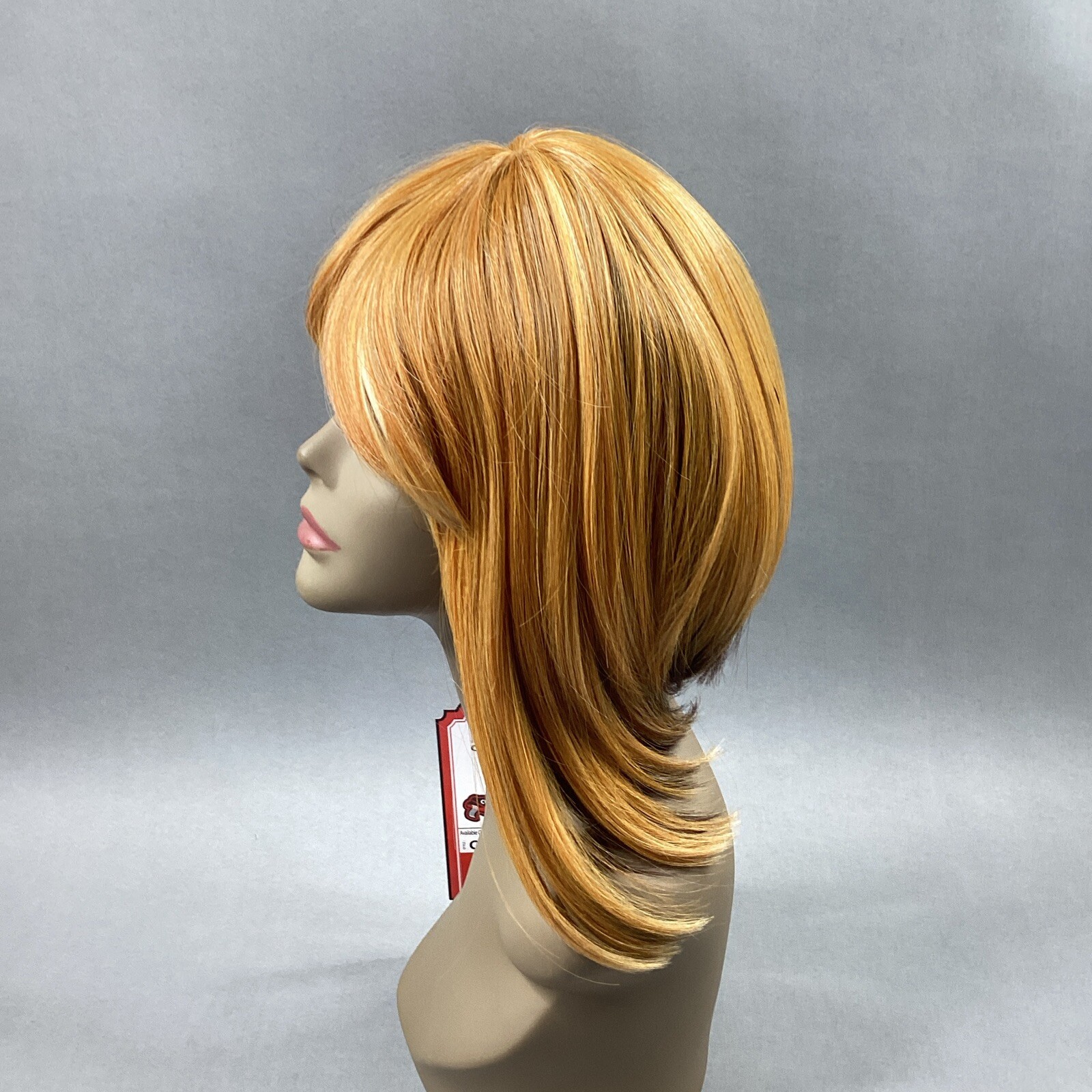 Camel Straight #SunsetGold Honey Blonde Brown Remi Quality Full Wig Curl Safe