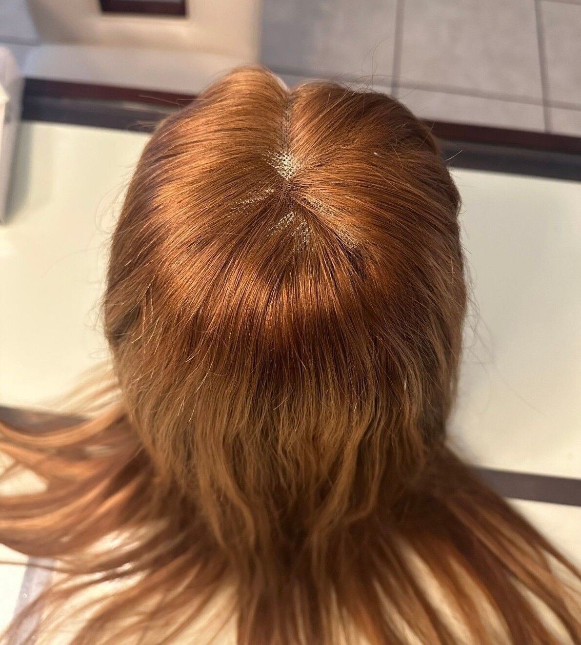 Straight Blonde 4/27 Piano Highlight 13X4 HD Lace Front Human Hair Wig 22 inches