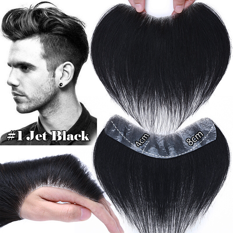 Mens Human Hair Replacement System Injected Toupee Remy Hair Piece PU LACE MONO