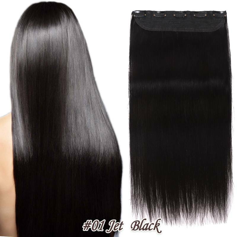 Real Remy Hair 3/4 Full head One Piece Clip in Human Hair Extensions 16-24inch