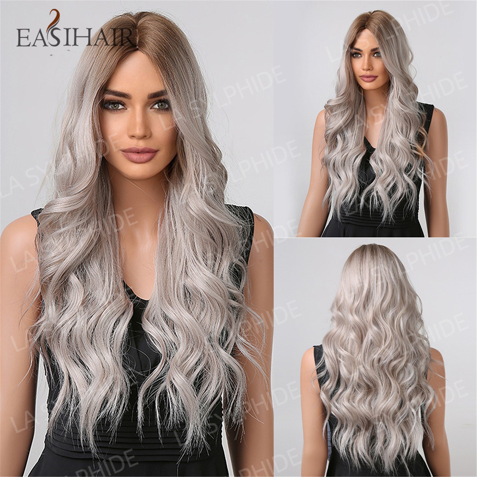 Trendy Multi-color Optional Long Curly Wig for Women Synthetic New Arrival Full