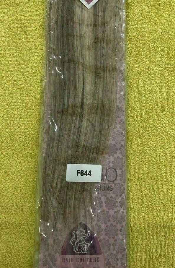 Clip & Go Extensions 100% Human Remy Hair Silky Straight 18″, 6pcs.Color: F644.