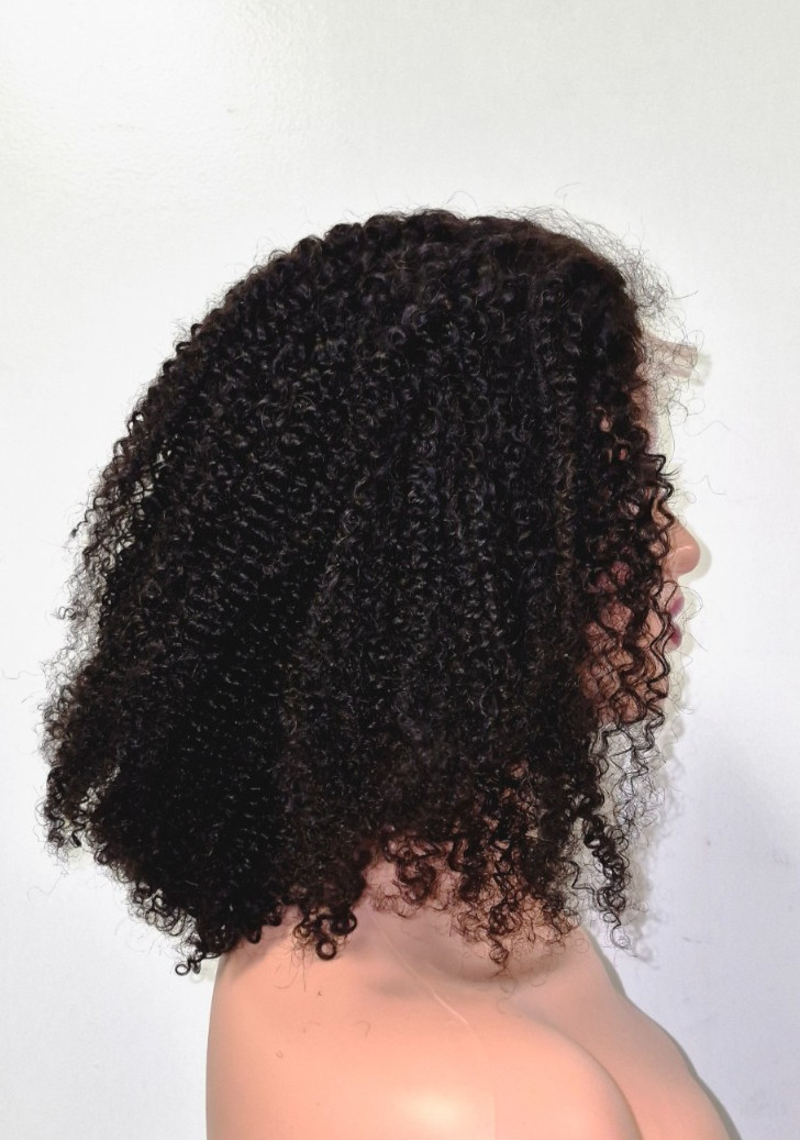 Black Afro Kinky Wig, 5×5, 14 inch