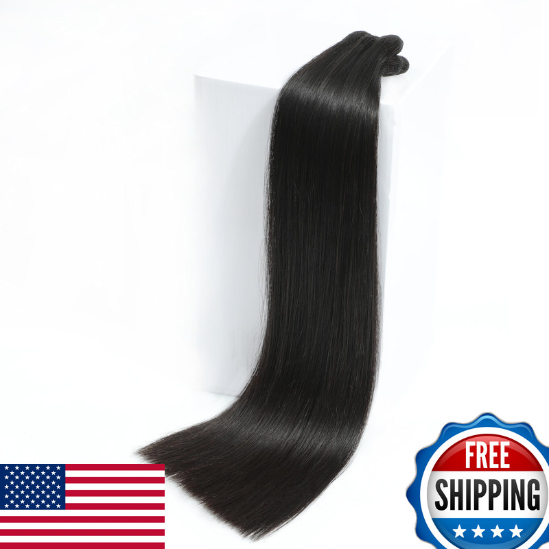 Liang Dian 20 Inch Raw Human Hair Bundles Natural Black 2 Bundles 15A Cambodian