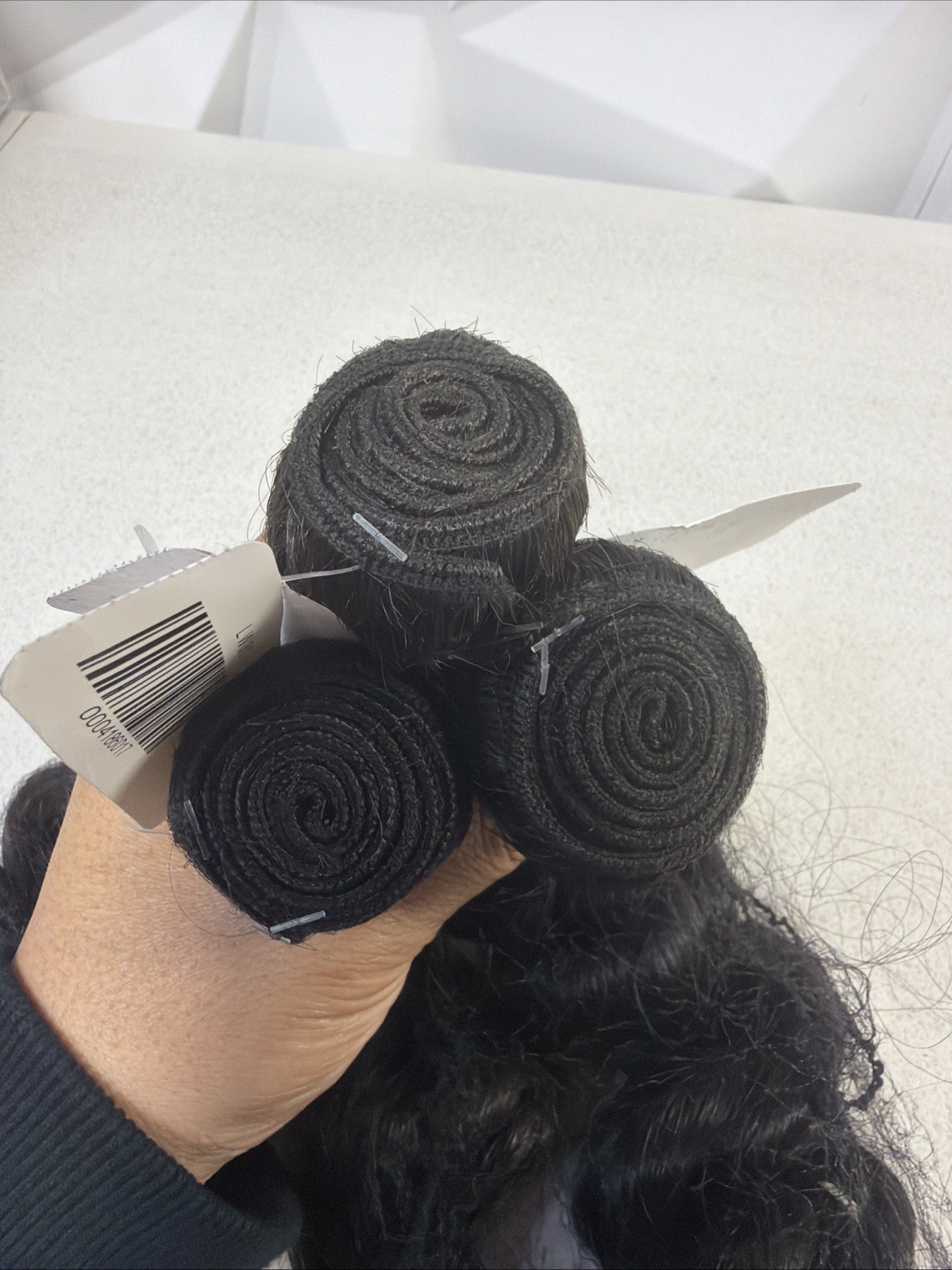 RAW HUMAN HAIR BUNDLES 100%HUMAN 30,32,34in