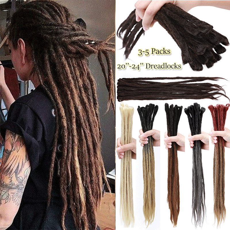 Real Thick Dreadlocks Hair Extensions Long Braids Crochet Twist Dreads Faux Locs