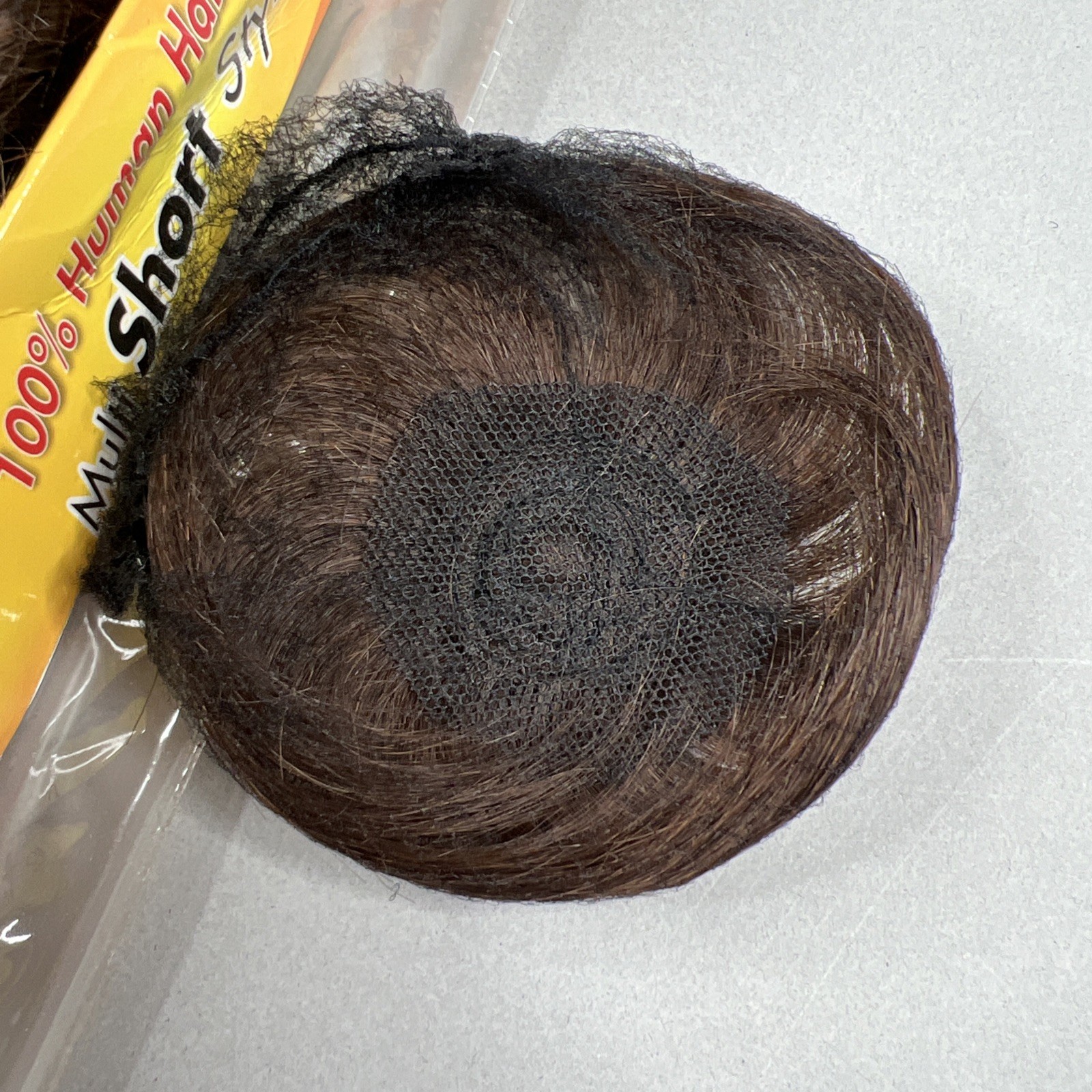 #4 Dark Brown Human Hair 27 Pc Piece 1”-3” Track Weft Extensions Short Style