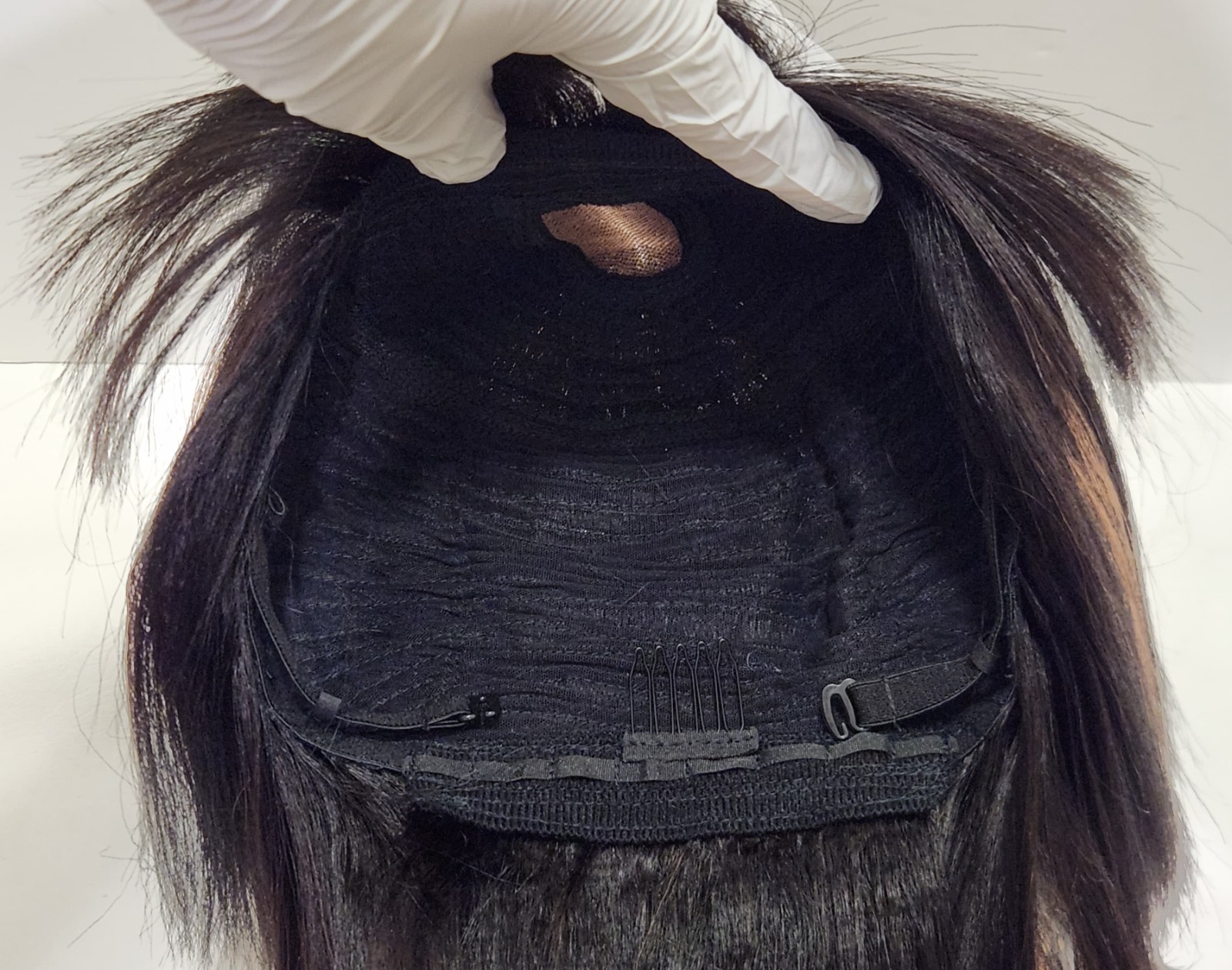 Luvme Hair Wig Black With Streaks Bangs