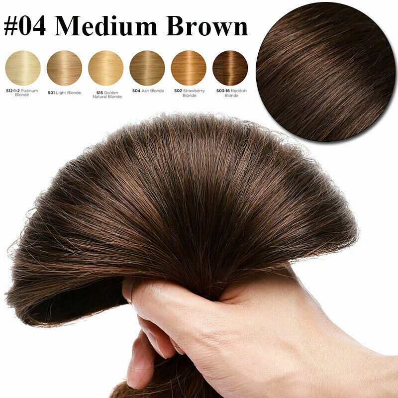 Smooth&Soft 100% Human Hair Extensions 8 Pieces Clip In Real Remy Hair FULL HEAD