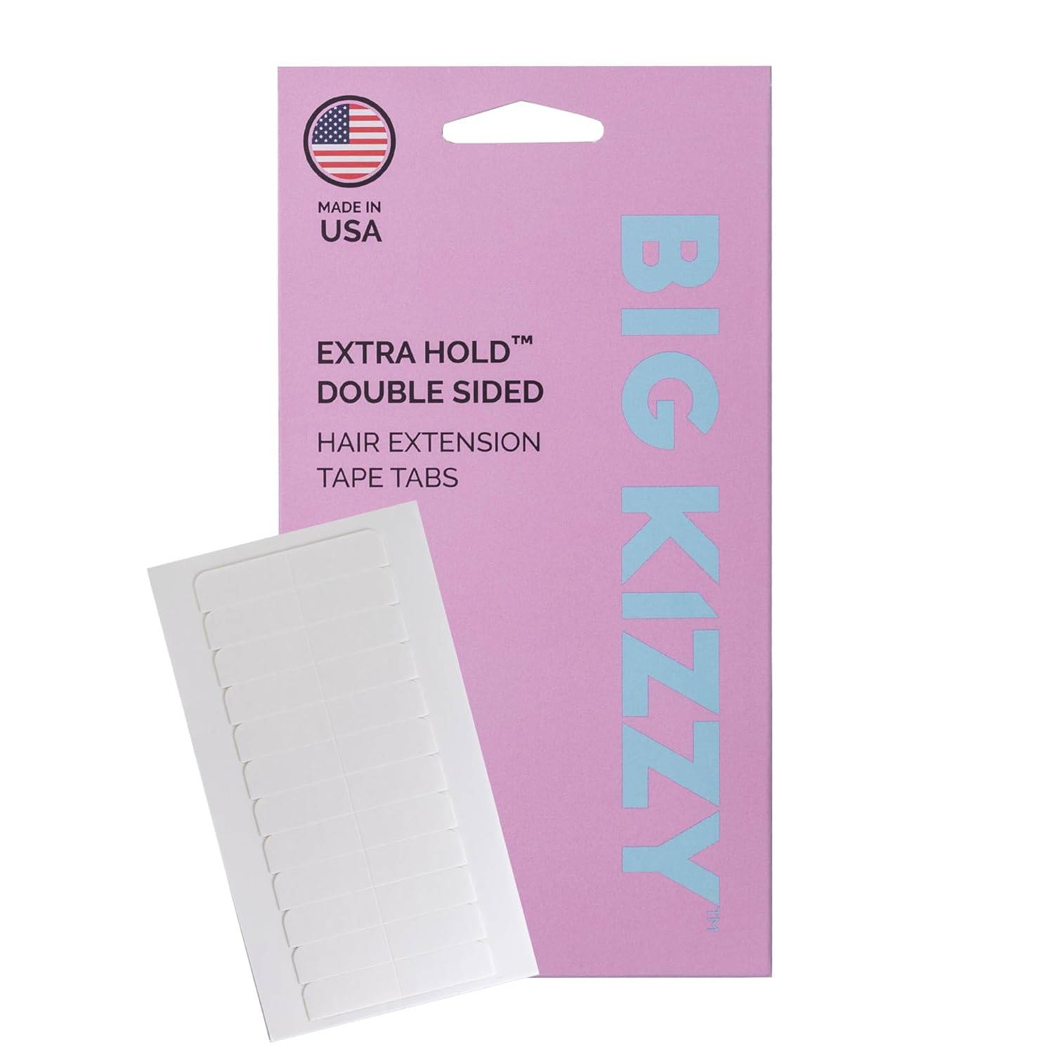 Big Kizzy Extra Hold Double Sided Hair Extension Tape – 72 Tabs Replacement Tape