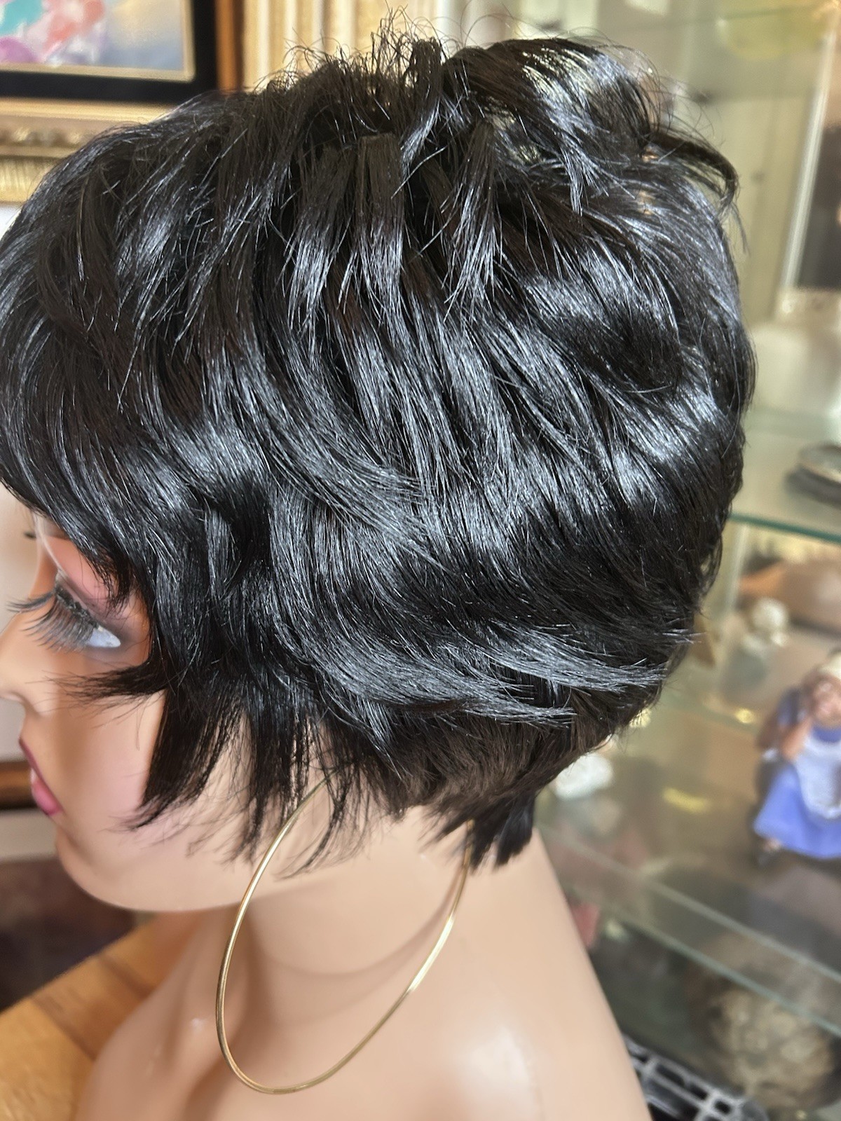 MING- Pixie Custom Unit Human Hair Wigs for Alopecia Women