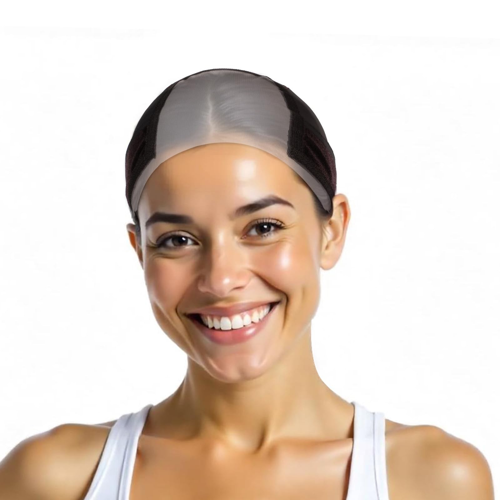 Lace Wig Grip Cap for Women, 4×5 Transparent 4 x 5 Inch, Brown