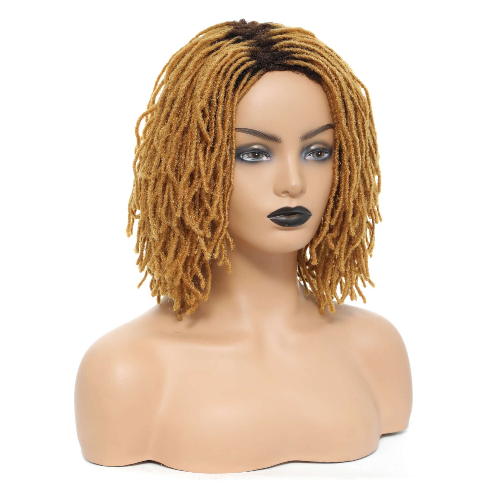 Short 12″ Soft Thin Dreads Wigs for Black Women Faux Locs Wig Cosplay Party Wigs