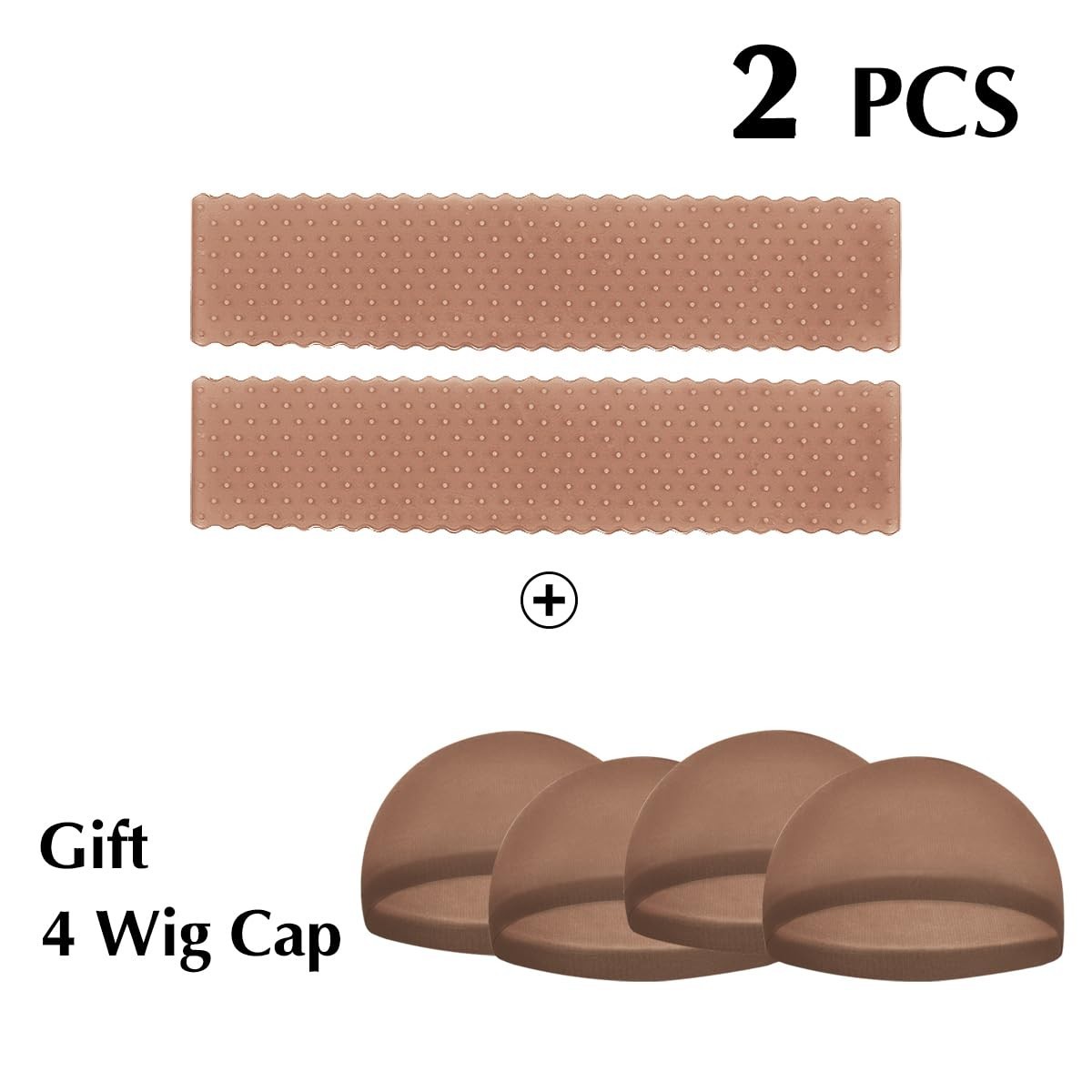 Adjustable Wig Grip Bands for Lace Front Wigs – Women’s Essential Set in Brown