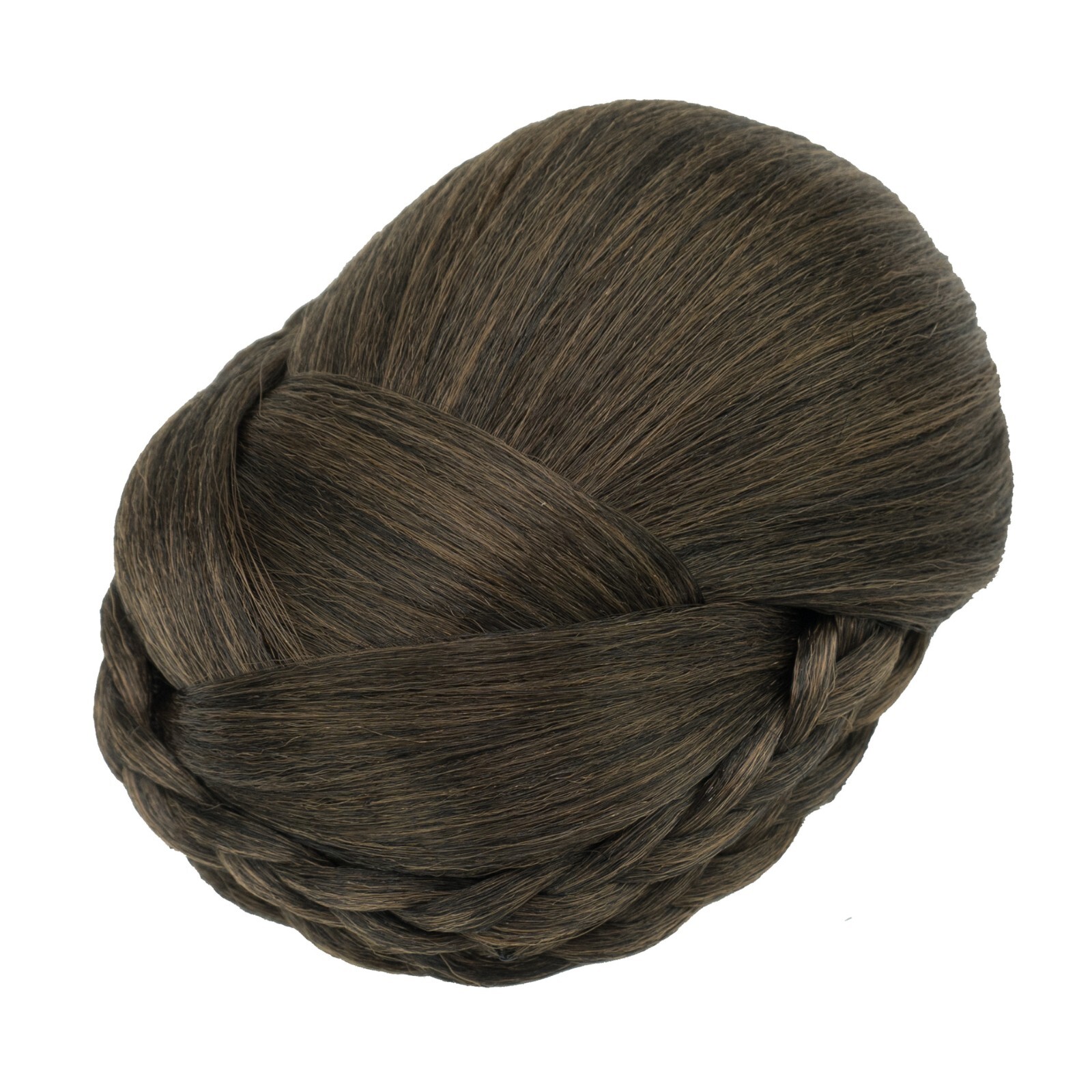 Elegant Braided Bun Chignons for Women Girls Clip In Hair Piece Updo Cover Wigs