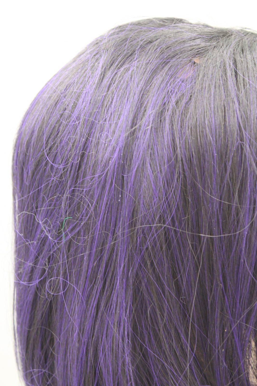 Hair Wig Straight/Wavy Hair Purple Black 22″+ Long Luxury Cosplay Costume