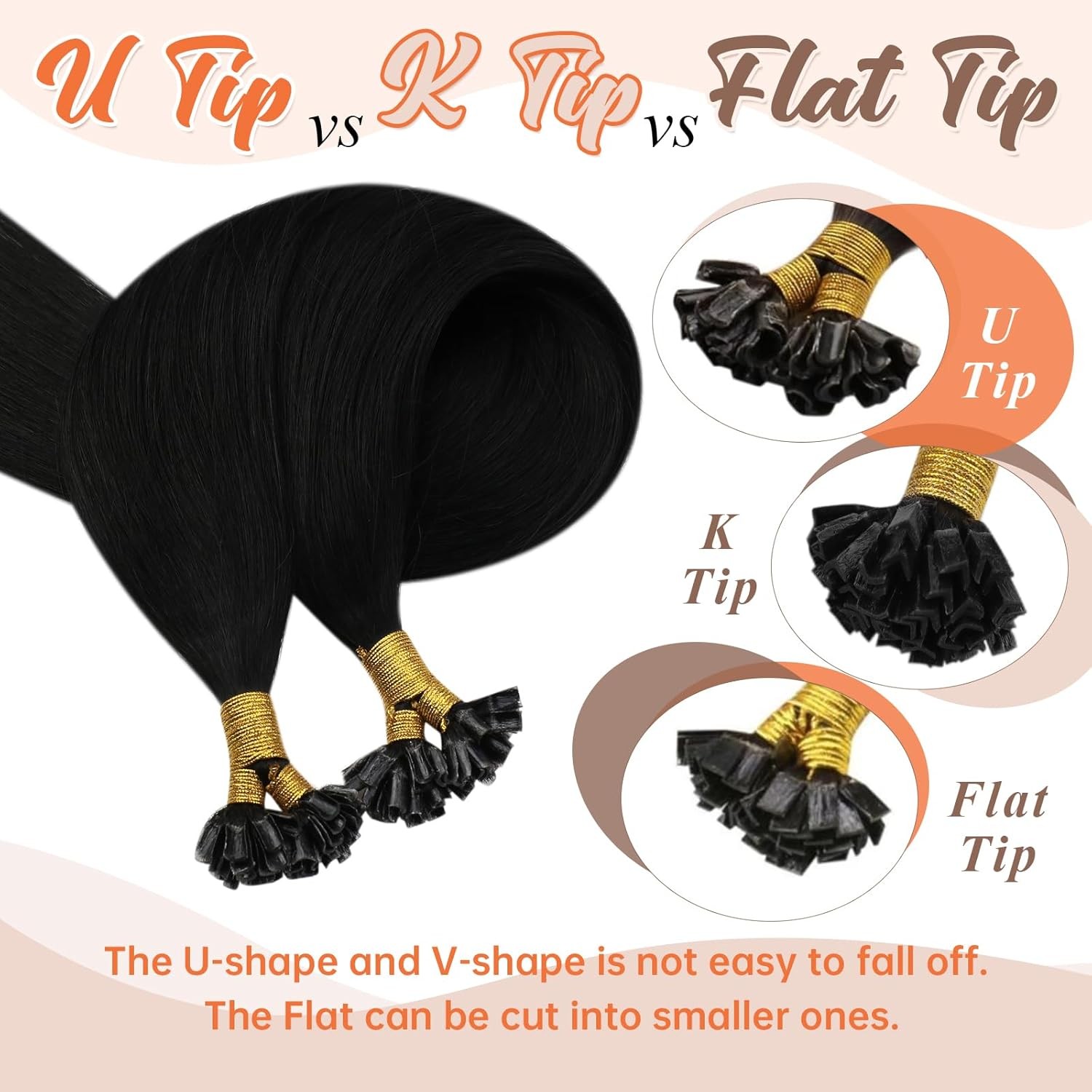 Sunny Hair U-TIP 24in #1 Jet Black Hair Extensions – UT_1_24_50G3