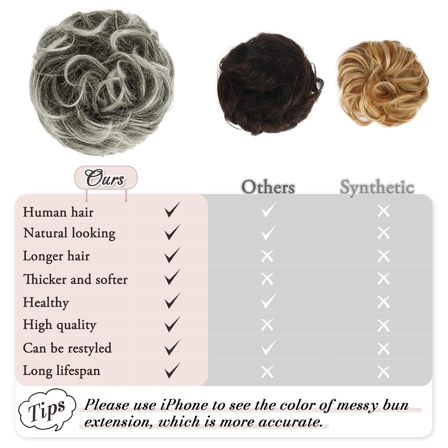 Fuller Human Hair Bun Scrunchie
