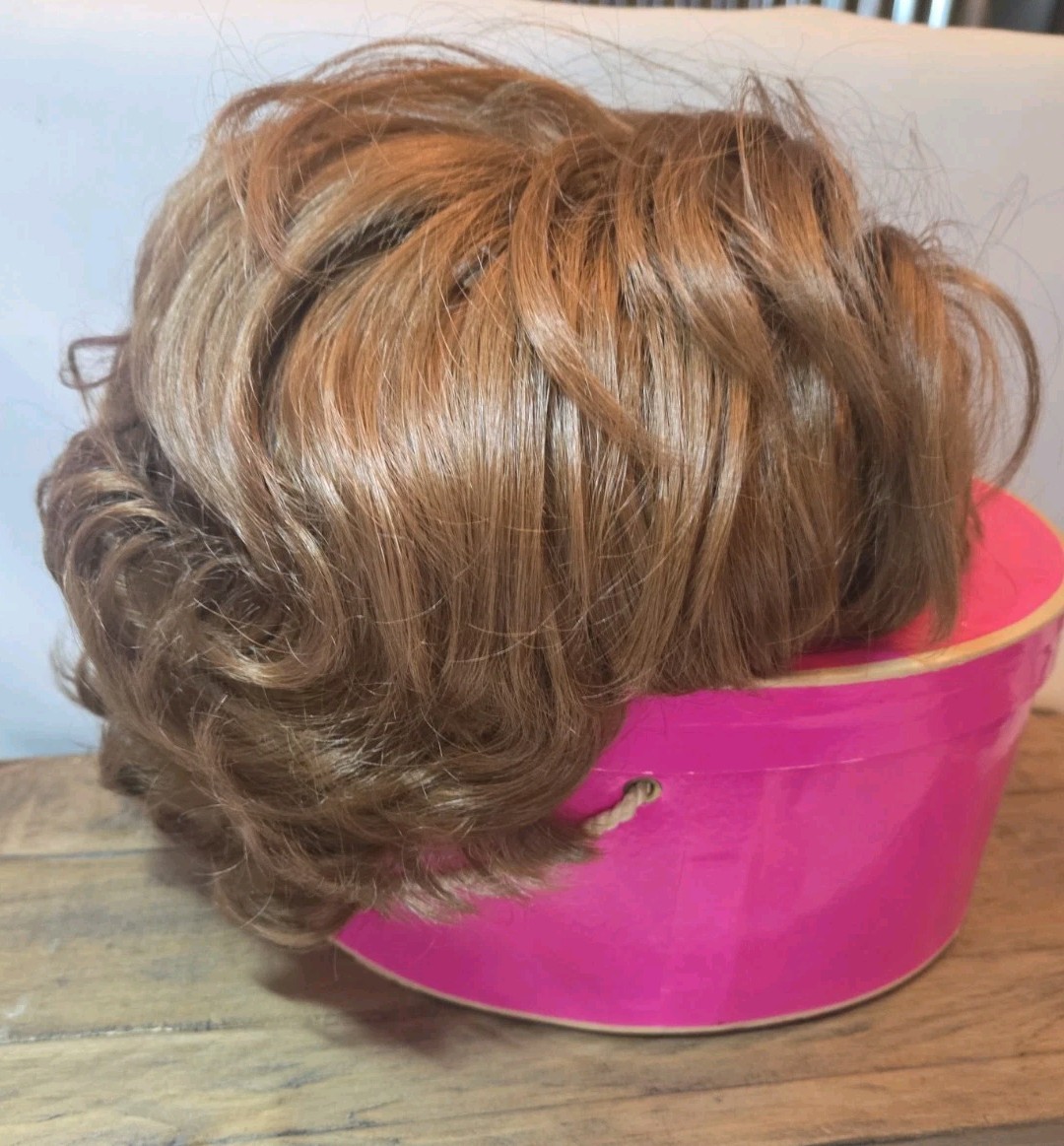 Vintage Sears A Vent-A-Lite Wig And Box With Original Paperwork