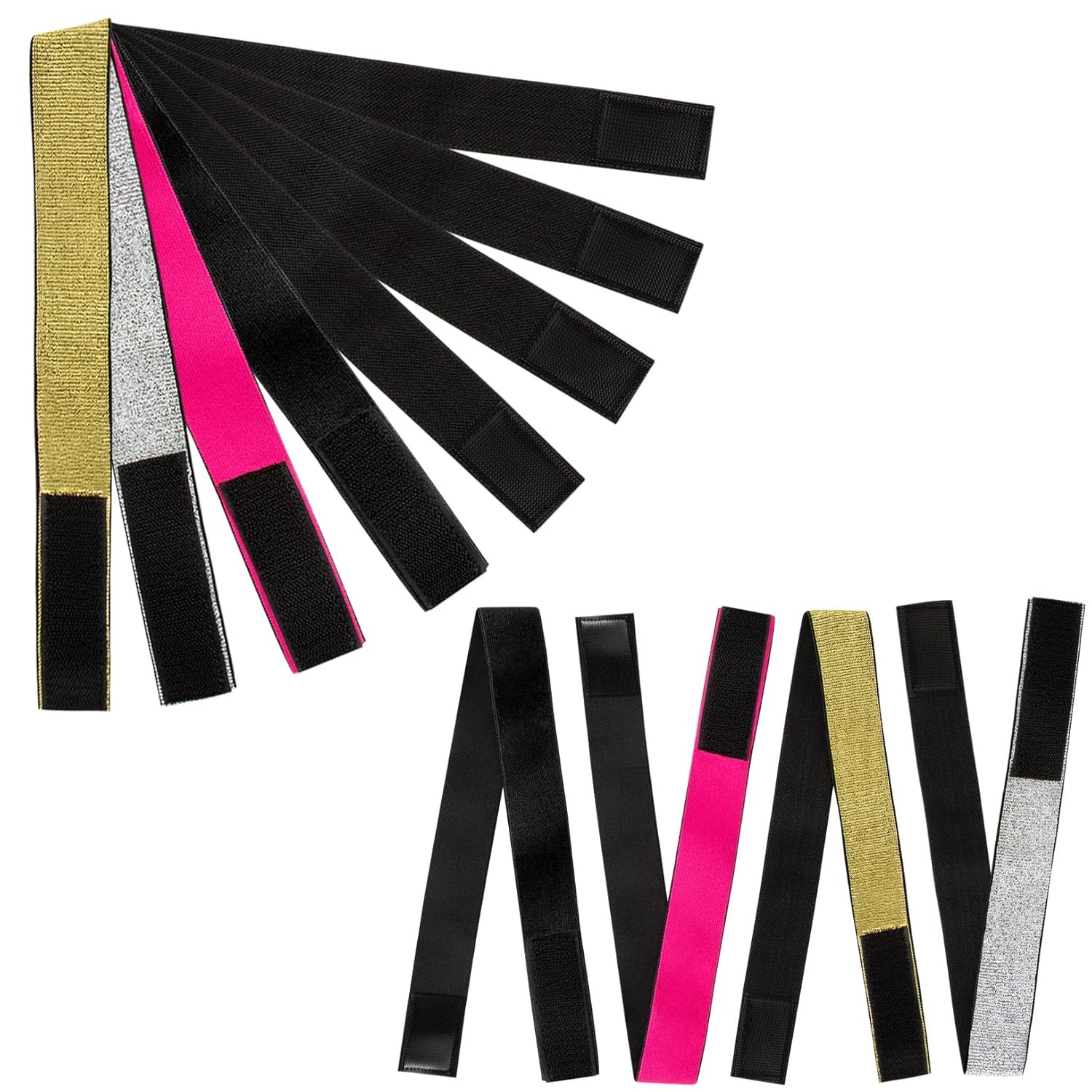 ONLYFU 8pcs Elastic Bands for Wig, Adjustable Lace Front Wig Edge Melting Bands